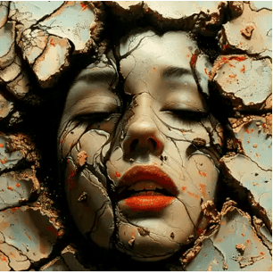 psychological trauma represented by a survivor